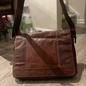 Jack Georges Brown Leather Satchel